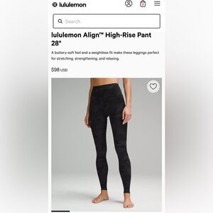 Black Camo Deep Leggings